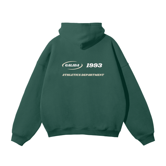 Ath Dept Hoodie in Forest Green
